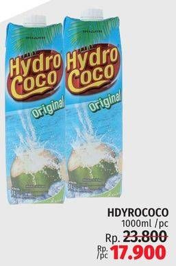 Promo Harga HYDRO COCO Minuman Kelapa Original 1000 ml - LotteMart