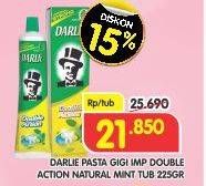 Promo Harga DARLIE Toothpaste Double Action Natural Mint 225 gr - Superindo