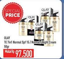Promo Harga OLAY Total Effects 7 in 1 Anti Ageing Day Cream/OLAY Total Effects 7 in 1 Anti Ageing Night Cream  - Hypermart
