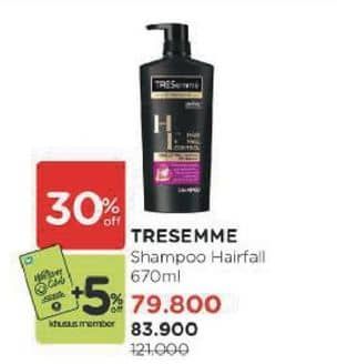 Promo Harga Tresemme Shampoo Hair Fall Control 670 ml - Watsons