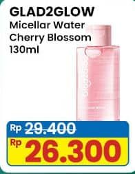 Promo Harga Glad2glow Micellar Water Cherry Blossom 130 ml - Indomaret