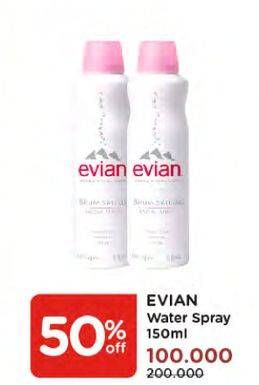 Promo Harga EVIAN Facial Spray 150 ml - Watsons