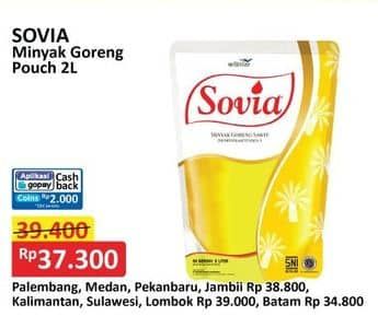 Promo Harga Sovia Minyak Goreng 2000 ml - Alfamart