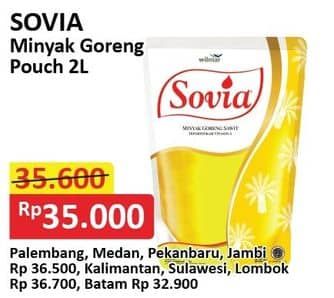 Promo Harga Sovia Minyak Goreng 2000 ml - Alfamart