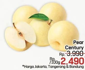 Promo Harga Pear Century per 100 gr - LotteMart