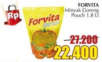 Promo Harga FORVITA Minyak Goreng 1800 ml - Giant