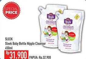 Promo Harga SLEEK Baby Bottle, Nipple and Accessories Cleanser 450 ml - Hypermart