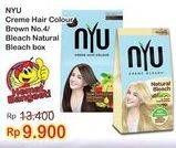 Promo Harga NYU Hair Color Nature Brown, Natural Bleach  - Indomaret