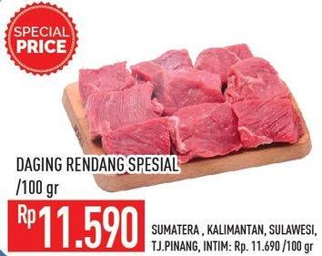 Promo Harga Daging Rendang Sapi Spesial per 100 gr - Hypermart