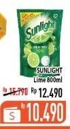 Promo Harga SUNLIGHT Pencuci Piring Lime 800 ml - Hypermart