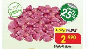 Promo Harga Bawang Merah per 100 gr - Superindo