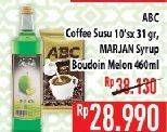 ABC Kopi Susu 10x31gr, MARJAN Syrup Boudoin Melon 460ml