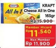 Promo Harga KRAFT All in 1 Cheddar 165 gr - Hypermart