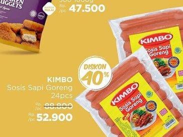 Promo Harga Kimbo Sosis Sapi Goreng 744 gr - LotteMart