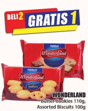 Promo Harga WONDERLAND Assorted Biscuit/ Butter Cookies  - Hari Hari