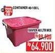 Promo Harga MULTIPLAST Container Xavier 40000 ml - Hypermart