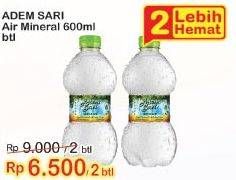 Promo Harga ADEM SARI Air Sejuk 600 ml - Indomaret