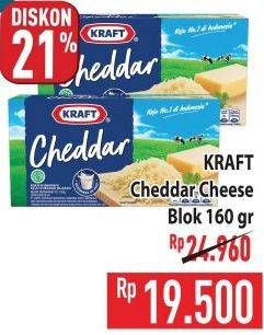 Promo Harga Kraft Cheese Cheddar 160 gr - Hypermart