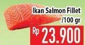 Promo Harga Salmon Fillet per 100 gr - Hypermart