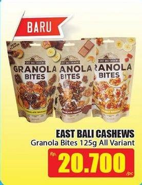 Promo Harga EAST BALI CASHEW Granola Bites All Variants 125 gr - Hari Hari