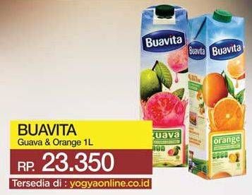 Promo Harga BUAVITA Fresh Juice Guava, Orange 1000 ml - Yogya