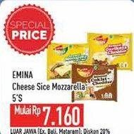 Promo Harga EMINA Cheese Slice Mozza 5 pcs - Hypermart
