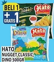 Promo Harga Hato Nugget Classic, Dino 500 gr - Hypermart