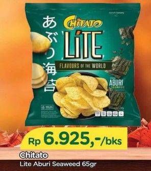 Promo Harga Chitato Lite Snack Potato Chips Aburi Seaweed 65 gr - TIP TOP