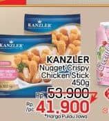 Promo Harga Kanzler Chicken Nugget Stick Crispy 450 gr - LotteMart