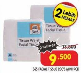 Promo Harga 365 Facial Tissue 200 sheet - Superindo