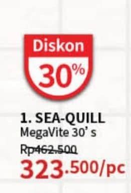 Promo Harga Sea Quill MegaVite 30 pcs - Guardian