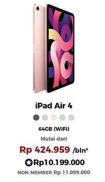 Promo Harga APPLE iPad Air 4  - Erafone