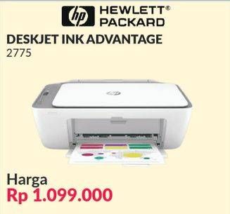 Promo Harga HP DeskJet Ink Advantage 2775 All-in-One Printer  - COURTS