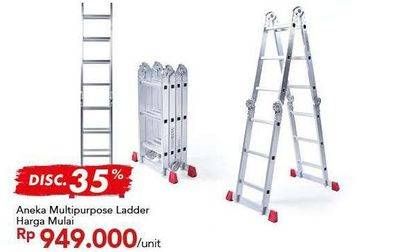 Promo Harga FIX ALL Heavy Duty Multy Purpose Ladder  - Carrefour