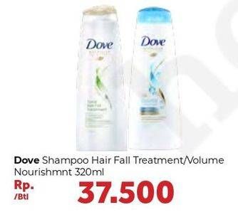 Promo Harga DOVE Shampoo Total Hair Fall, Volume Nourishment 320 ml - Carrefour