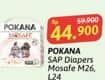 Promo Harga Pokana Mosafe Sap Diapers M26, L24 24 pcs - Alfamidi