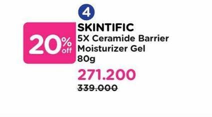 Promo Harga Skintific 5x Ceramide Barrier Moisture Gel 80 gr - Watsons