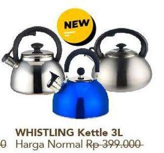 Promo Harga Stainless Steel Whistling Kettle  - Carrefour