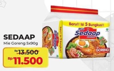 Promo Harga SEDAAP Mie Goreng per 5 pcs 90 gr - Alfamart