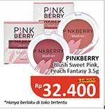 Promo Harga PINKBERRY Blush On Sweet Pink, Peach Fantasy 3 gr - Alfamidi