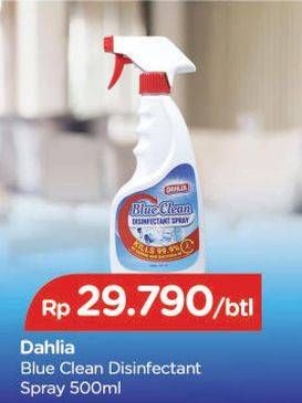 Promo Harga DAHLIA Blue Clean Disinfectant Spray 500 ml - TIP TOP