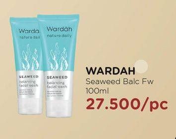 Promo Harga WARDAH Seaweed Balancing Facial Wash 100 ml - Watsons