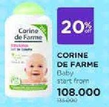 Promo Harga CORINE DE FARME Baby Care  - Watsons