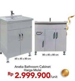 Promo Harga PVC Bathroom Cabinet  - Carrefour