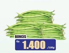 Promo Harga Buncis per 100 gr - Hari Hari