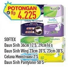 Promo Harga Softex Daun Sirih/Celana Menstruasi/ Pantyliner Daun Sirih   - Hypermart