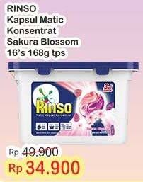 Promo Harga Rinso Kapsul Matic Konsentrat Sakura Blossom 168 gr - Indomaret