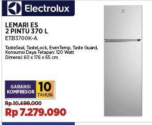 Promo Harga Electrolux ETB2802J-A UltimateTaste 300 top freezer refrigerator  - COURTS