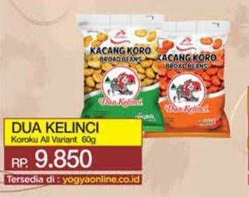 Promo Harga Dua Kelinci Kacang Koro Original, Koro Rumput Laut, Koro Spicy 70 gr - Yogya