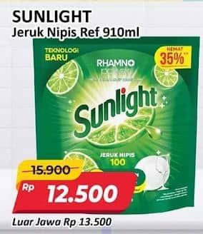 Promo Harga Sunlight Pencuci Piring Jeruk Nipis 100 910 ml - Alfamart